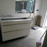 Het eerste kastje staat erin !